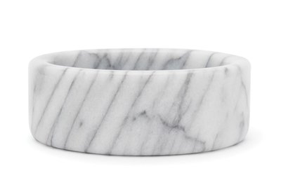 Marble Wine Stand, White