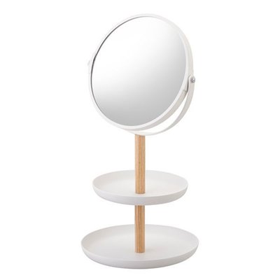 Yamazaki Tosca Mirror & Accessory Tray White