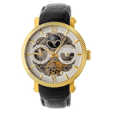 Heritor Automatic Aries Skeleton Dial Men's Watch