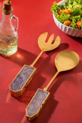 Arlena Agate Salad Servers