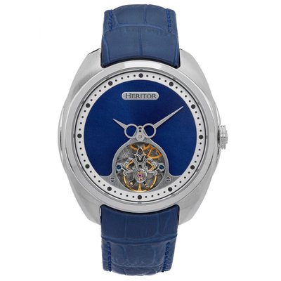Roman Semi-skeleton Leather-band Watch