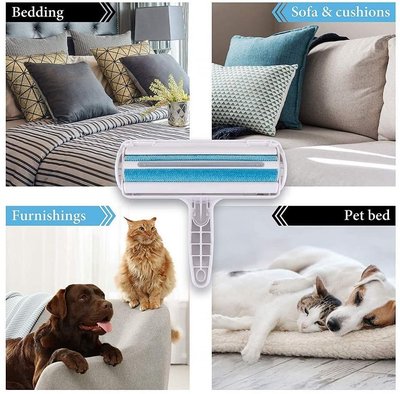 White Reusable Lint Hair Roller For Dog Cat Pet Hair Fur Self Cleaning