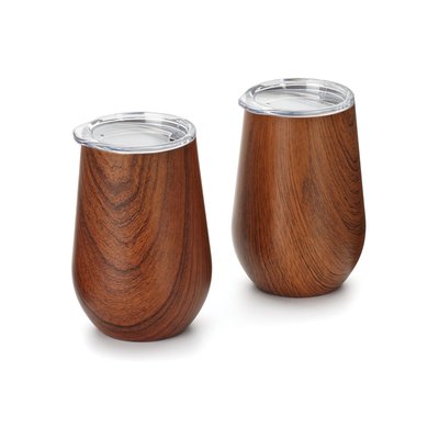 Wine Tumbler, Wood Grain