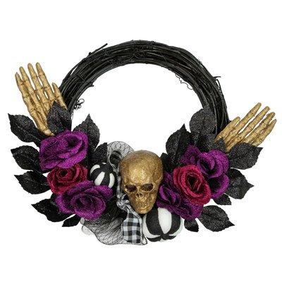 Unlit Halloween Twig Wreath