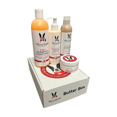 Warren London Butter Box | Dog Grooming Gift Set with Four of Warren London's Famous Butter Products
