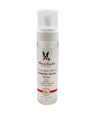 Tearless Dog Face Wash | Cucumber Melon Foaming Facial by Warren London | Made In USA