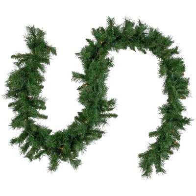 Pre-Lit Chatham Pine Artificial Christmas Garland - 9' x 10" - Multi-Color Lights