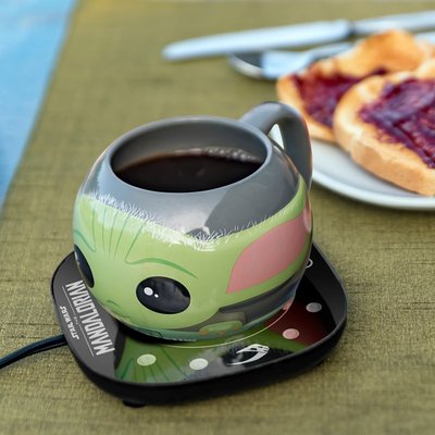 Star Wars Mandalorian Grogu Mug Warmer with Molded Mug