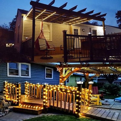 23" 30 Led Solar Sakura Flower String Lights - Warm Color