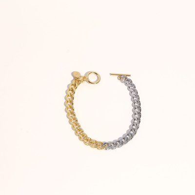 Sake Mixed Metal Bracelet