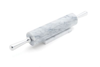 Mrbl Rolling Pin Whi Alum.Hdl