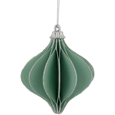 4.25" Glittered Green Onion Christmas Ornament