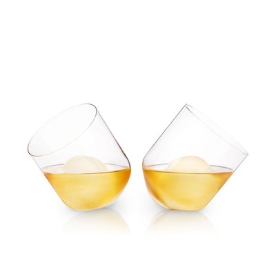 Rolling Crystal Whiskey Tumblers