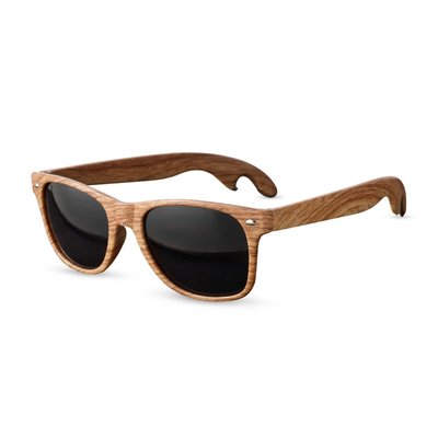 Faux Wood Bottle Opener Sunglasses