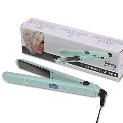 Sassy 1-inch Titanium Flat Iron with Ion Generator