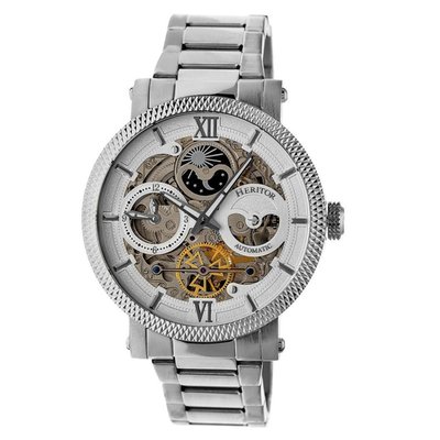 Heritor Automatic Aries Skeleton Dial Men's Watch