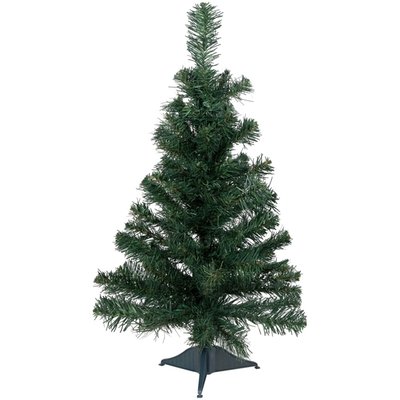24" Traditional Green Pine Artificial Christmas Tree, Unlit
